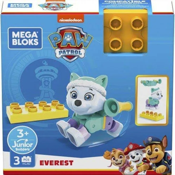 Mega Bloks HGJ82 - Paw Patrol Everest Figur - 4 x Kombinierbar