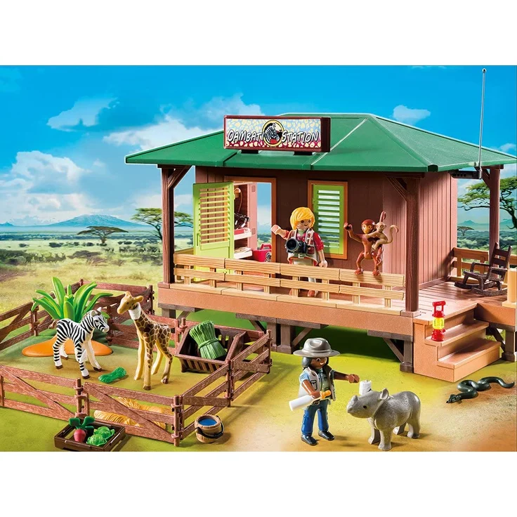 Playmobil 6936- Rangerstation mit Tieraufzucht, Normalverpackung – Bild 2
