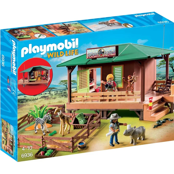 Playmobil 6936- Rangerstation mit Tieraufzucht, Normalverpackung – Bild 1