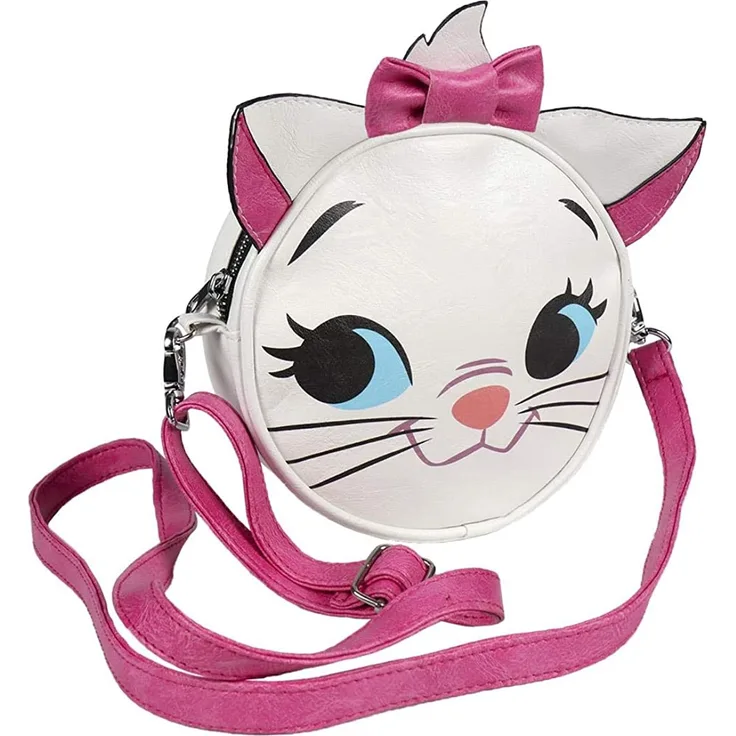 Cerdá Bolso Bandolera Disney Marie Rucksack, 18 cm, Weiß (Blanco)