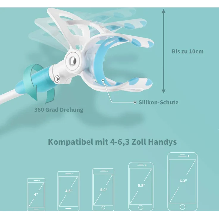 GHB Baby Kamera Halterung Universal Baby Monitor Halter Handyhalter Regal Flexibel Kompatibel mit den meisten Babyphones – Bild 4