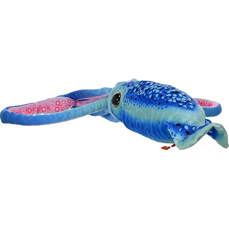 Knuddeliger Tintenfisch 38 cm Plüsch blau – Bild 5