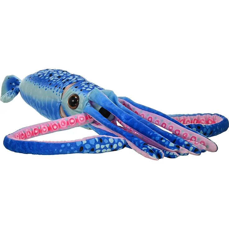Knuddeliger Tintenfisch 38 cm Plüsch blau – Bild 3