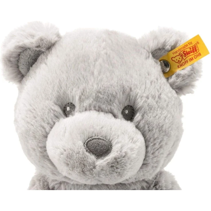 Steiff Bearzy Teddybär - 28 cm - Kuscheltier für Babys - Soft Cuddly Friends - weich & waschbar - grau (241543) – Bild 5