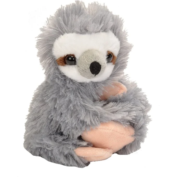 Wild Republic Huggers Schnapparmband Kuscheltier, Plüschtier, Faultier 20 cm – Bild 2