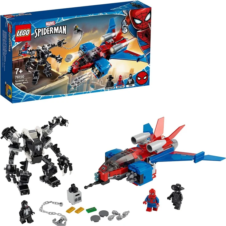 LEGO Spiderman 76150 'Spiderjet vs. Venom Mech', 371 Teile, ab 7 Jahren – Bild 1