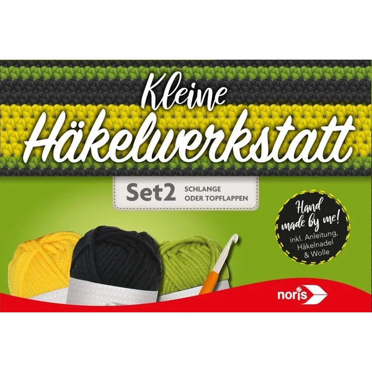 Noris 606041840 - Kleine Häkelwerkstatt, Schlange oder Topflappen, Handarbeit