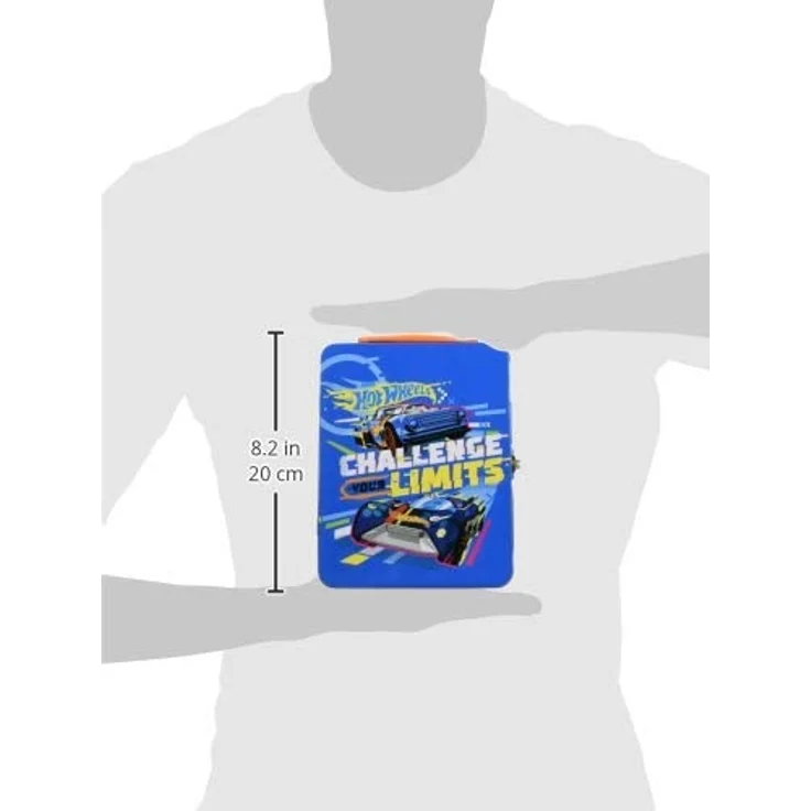 Theo Klein 2883 Hot Wheels Sammelkoffer, Spielzeugkoffer aus Metall für bis zu 18 Autos, 21 x 15,5 x 8,5 cm, Spielzeug ab 3 Jahre – Bild 5