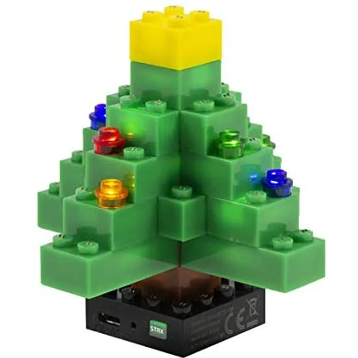 STAX S19031 Weihnachtsbaum Bauset Adventskalender, Bausteine mit Licht – Bild 2