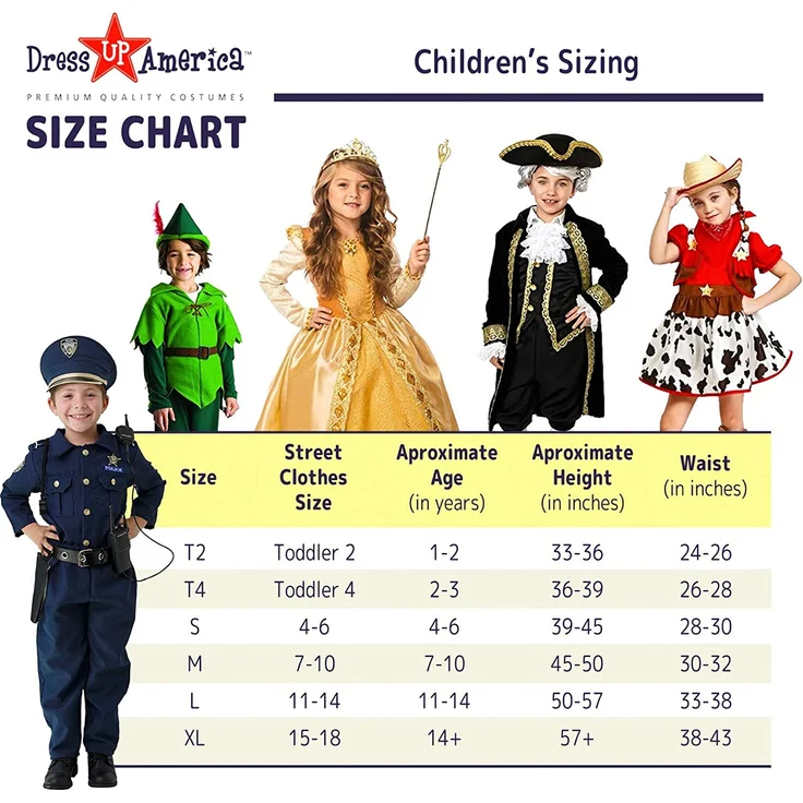 Dress Up America 201-T2 Kostümset für Kinder, blau, Größe 1-2 Jahre (Taille: 61-66, Höhe: 84-91 cm) - Preisvergleich – Bild 7