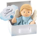 Sterntaler Schmusetuch Schutzengel, Alter: Für Jungen ab dem 1. Monat, Größe: 26 cm, Farbe: Blau