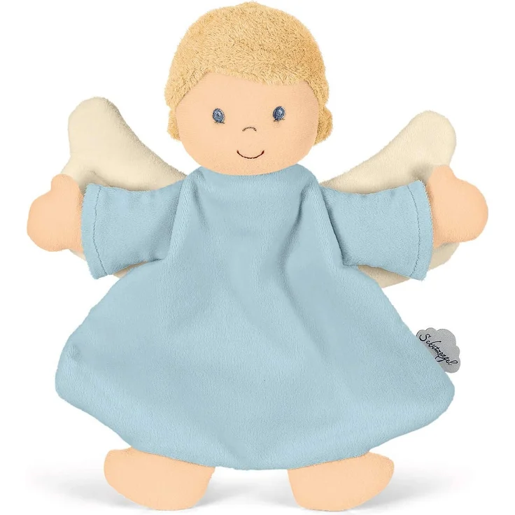 Sterntaler Schmusetuch Schutzengel, Alter: Für Jungen ab dem 1. Monat, Größe: 26 cm, Farbe: Blau – Bild 2