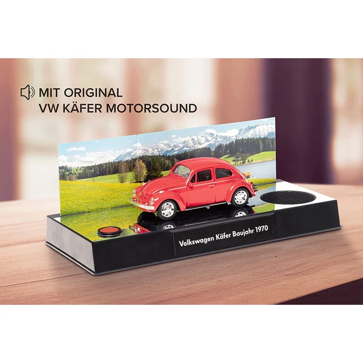 FRANZIS 55255 - VW Käfer Adventskalender 2021 rot - in 24 Schritten zum VW Käfer unterm Weihnachtsbaum, Metall-Modell 1:43, Kunststoffpodest mit integriertem Soundmodul, empfohlen ab 14 Jahren – Bild 6