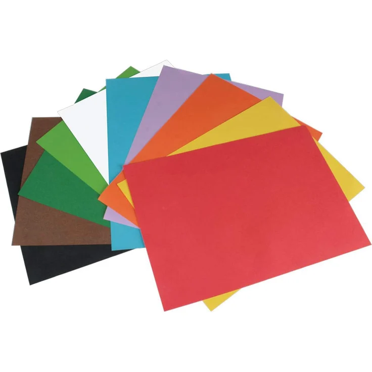 Stylex Tonzeichenpapier DIN A4 20 Blatt in 10 verschiedenen Farben – Bild 2
