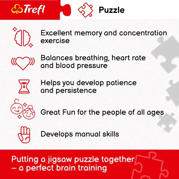 Trefl Puzzle 1000 Teile Blue Bouquet – Bild 5