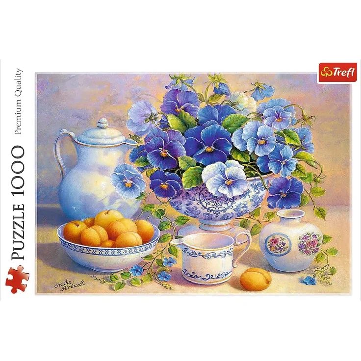 Trefl Puzzle 1000 Teile Blue Bouquet – Bild 3