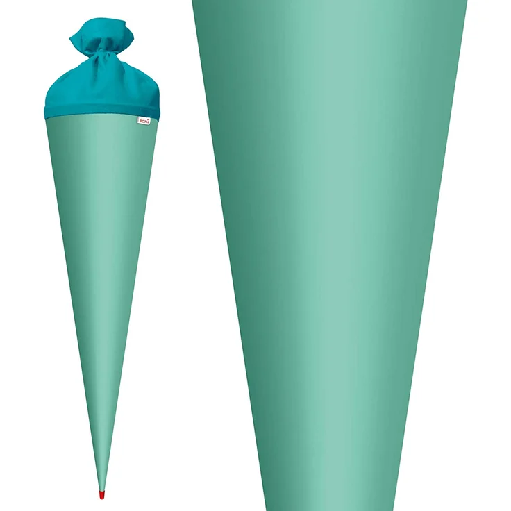 Roth Schultütenrohling Zum Basteln Mint 70cm Rund Spitze Filz-Verschluss – Bild 3