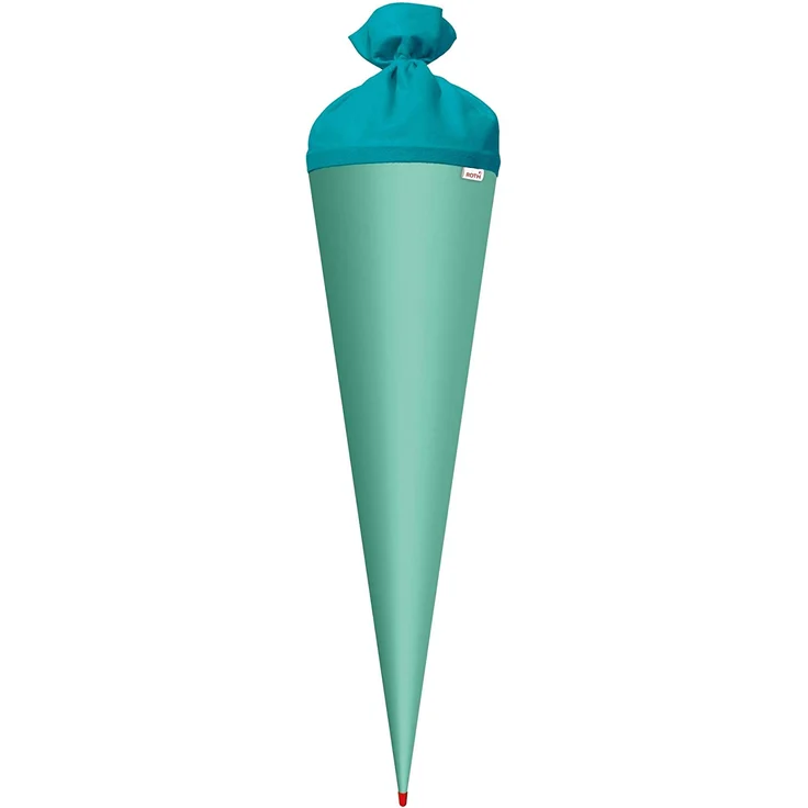 Roth Schultütenrohling Zum Basteln Mint 70cm Rund Spitze Filz-Verschluss – Bild 1