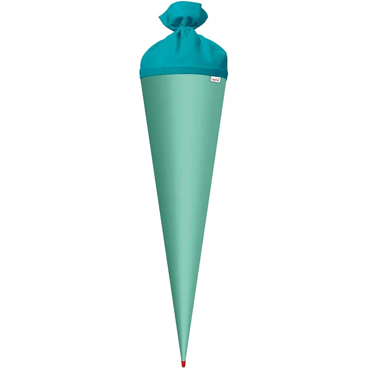Roth Schultütenrohling Zum Basteln Mint 70cm Rund Spitze Filz-Verschluss