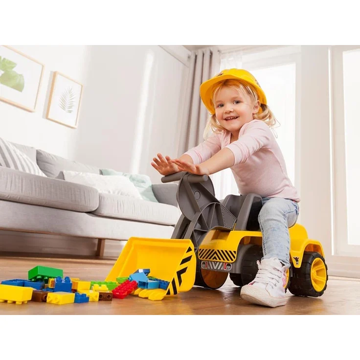 BIG - Power-Worker Maxi-Loader - Kinderfahrzeug, geeignet als Sandspielzeug und für das Kinderzimmer, Baggerfahrzeug zum Sitzen bis 50 kg, für Kinder ab 2 Jahren – Bild 4