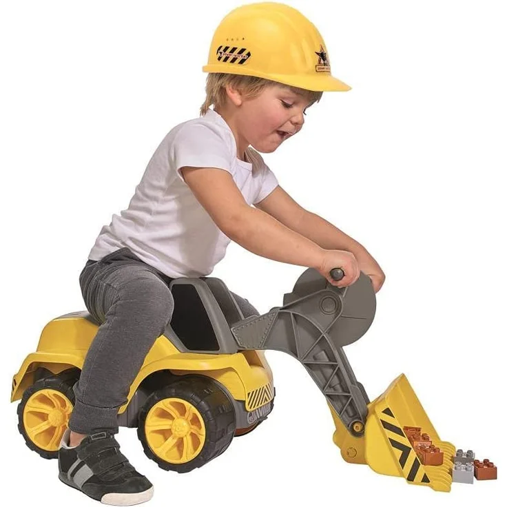 BIG - Power-Worker Maxi-Loader - Kinderfahrzeug, geeignet als Sandspielzeug und für das Kinderzimmer, Baggerfahrzeug zum Sitzen bis 50 kg, für Kinder ab 2 Jahren – Bild 1