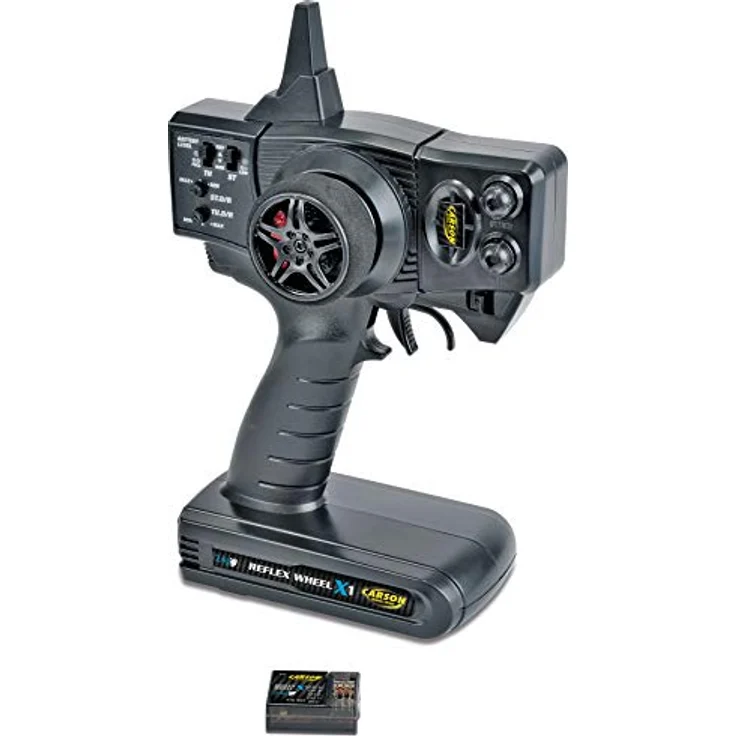 Carson 500500048 FS Reflex X1 2-Kanal 2.4G Fahrzeug, Tamiya KIT kompatibel, Modellbau, Zubehör, Empfänger, RC Funke, 2 4 GHz Fernsteuerung – Bild 1