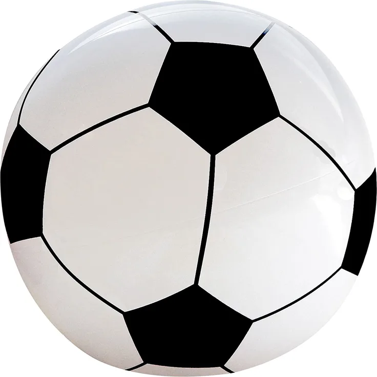 Widmann 01451 - Aufblasbarer Fußball, 25 cm, Wasserball, Pool Spielzeug, Party Mitbringsel