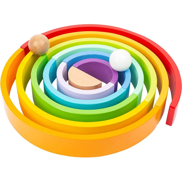 Wunderschöner XL Motorik Regenbogen, aus Holz, von Legler – Bild 2