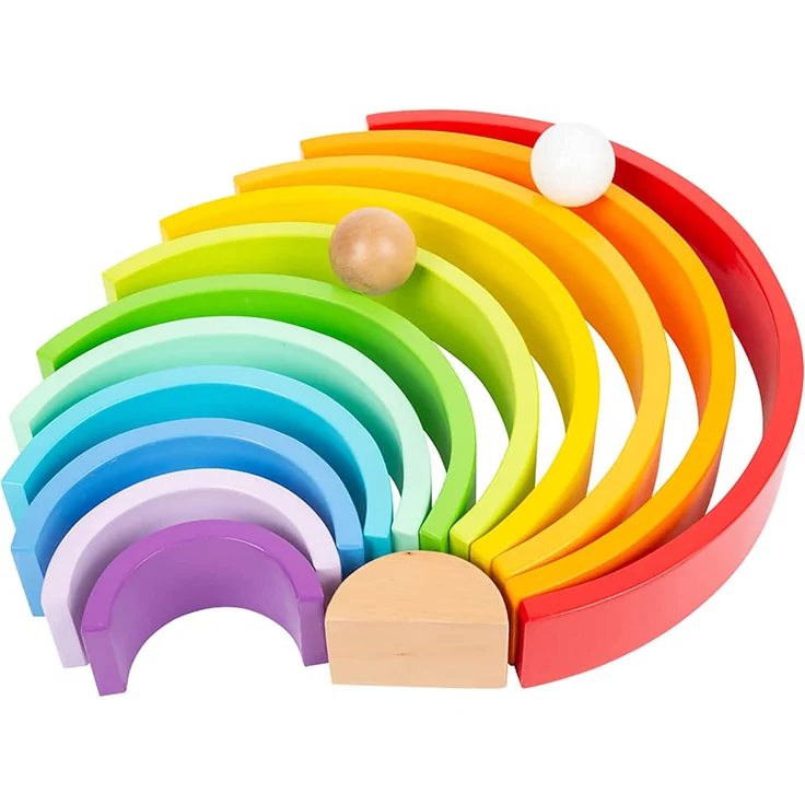 Wunderschöner XL Motorik Regenbogen, aus Holz, von Legler – Bild 6