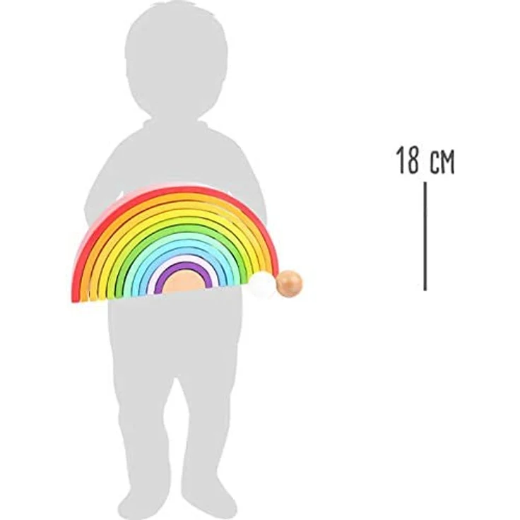 Wunderschöner XL Motorik Regenbogen, aus Holz, von Legler – Bild 9