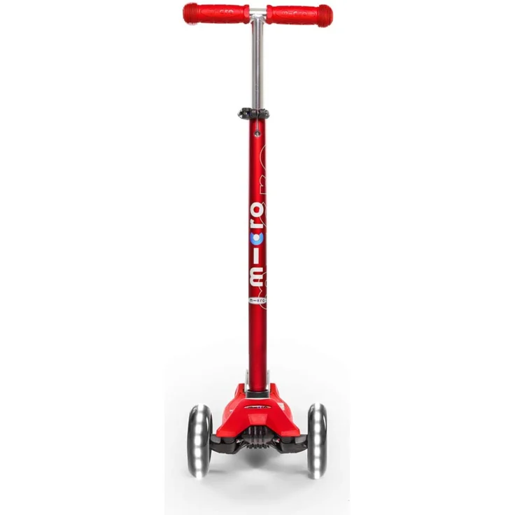 MICRO Maxi Deluxe LED Skateboard Hockey und Skating auf Kinderreifen, Unisex, Rot, Größe nica – Bild 3