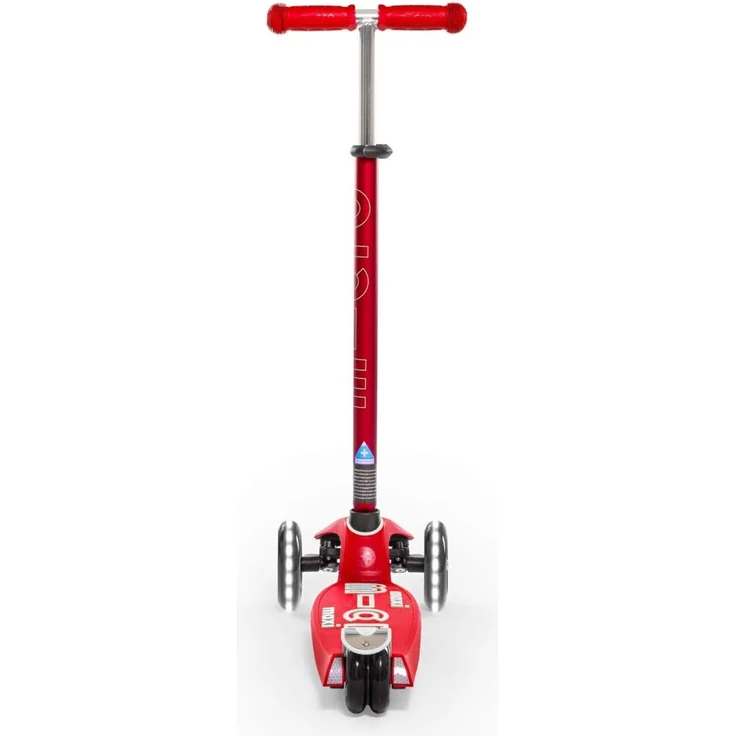MICRO Maxi Deluxe LED Skateboard Hockey und Skating auf Kinderreifen, Unisex, Rot, Größe nica – Bild 8