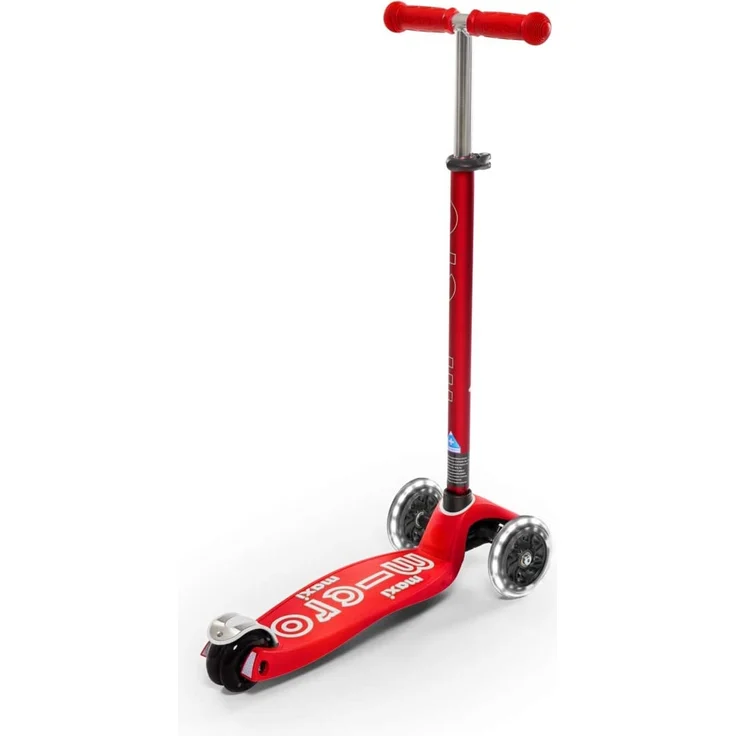 MICRO Maxi Deluxe LED Skateboard Hockey und Skating auf Kinderreifen, Unisex, Rot, Größe nica – Bild 5