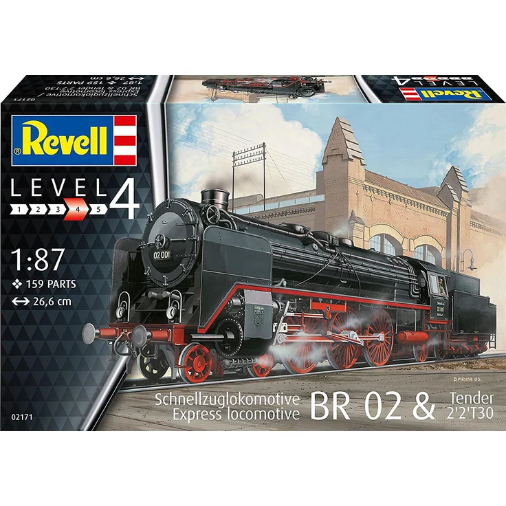 Revell BR 02 & Tender 2''2''T30 Express locomotive model Montagesatz 1:87 BR 02 & Tender 2''2''T30 Beide Geschlechter Kunststoff – Bild 2