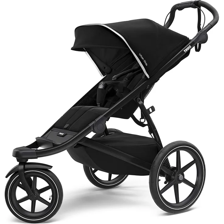 Thule Urban Glide 2 All Terrain Kinderwagen, schwarz/schwarzer Rahmen, Einzelbett
