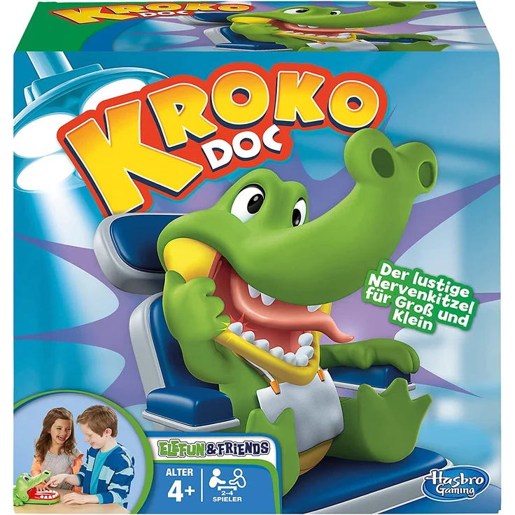 Hasbro B0408100 Gaming Kroko Doc, Geschicklichkeitsspiel für Vorschulkinder – Bild 1