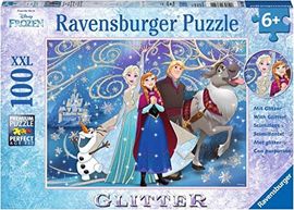 Ravensburger Kinderpuzzle 13610 - Disney Frozen Glitzernder Schnee 100 Teile XXL