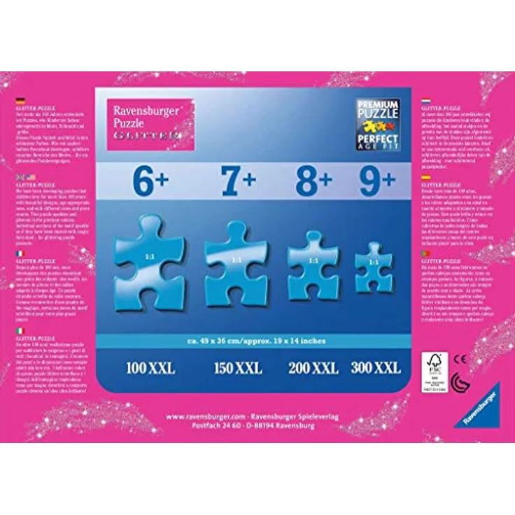 Ravensburger Kinderpuzzle 13610 - Disney Frozen Glitzernder Schnee 100 Teile XXL - Puzzle für Kinder ab 6 Jahren - mit Glitzer - Preisvergleich – Bild 2