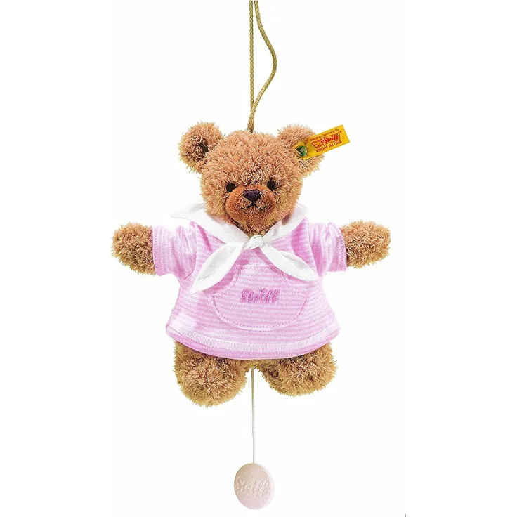 Steiff 237126 - Schlaf Gut Bär Spieluhr 20 cm, rosa