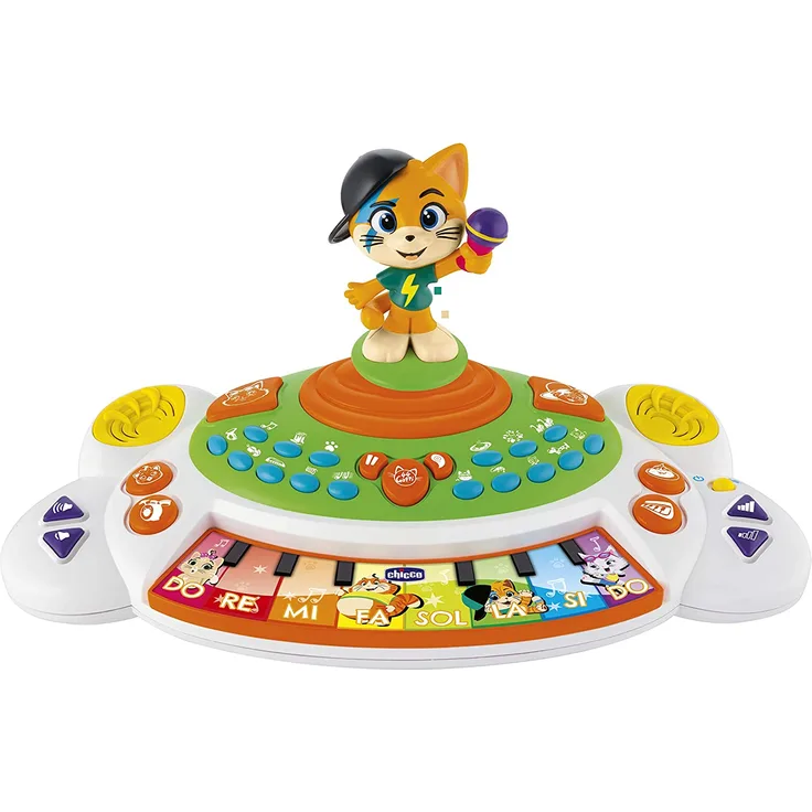 Chicco 44 CATS - Piano, Babys Musikspielzeug, Lernspielzeug Keyboard, Babyspielzeug, Songs 6 Sounds aus der TV Serie 44 Cats