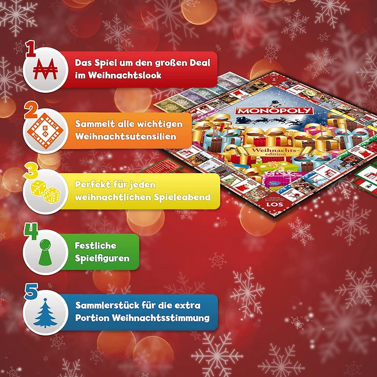 Monopoly Brettspiel Weihnachten *Deutsche Version* – Bild 5
