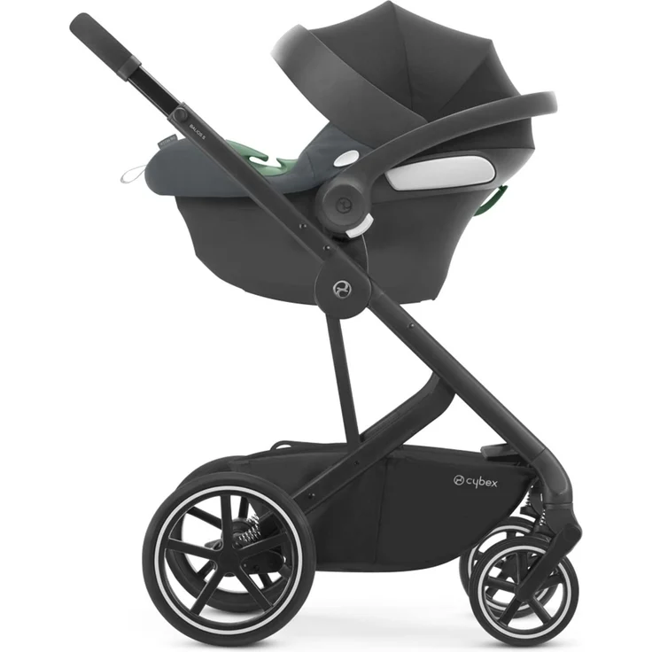 CYBEX Babyschale Aton B2 i-Size, Ab Geburt bis ca. 24 Monate, Max. 13 kg, Inkl. Neugeboreneneinlage, SensorSafe kompatibel, Steel Grey – Bild 7