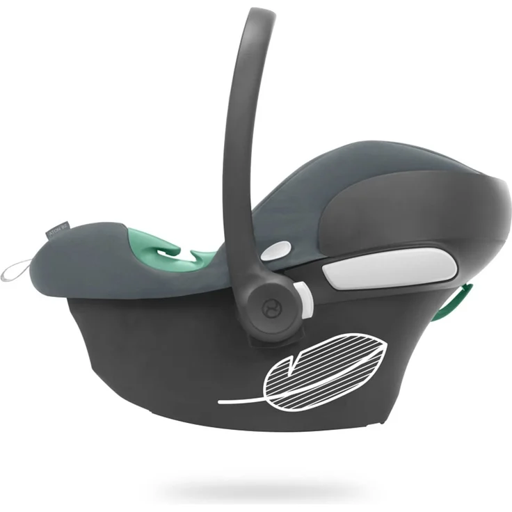CYBEX Babyschale Aton B2 i-Size, Ab Geburt bis ca. 24 Monate, Max. 13 kg, Inkl. Neugeboreneneinlage, SensorSafe kompatibel, Steel Grey – Bild 6
