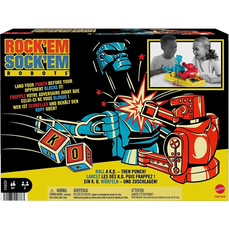 Mattel - Mattel Games Rock 'em Sock 'em Knock or Block – Bild 1