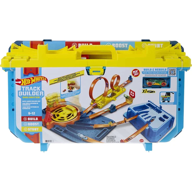 Hot Wheels Track Builder GVG11 Vehicle & track set 6 Jahr(e) Mehrfarbig – Bild 1