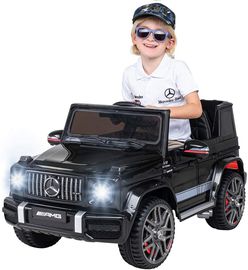 Kinder Elektroauto Mercedes Benz G63 AMG Kinderauto Elektrofahrzeug 70 Watt (Schwarz)