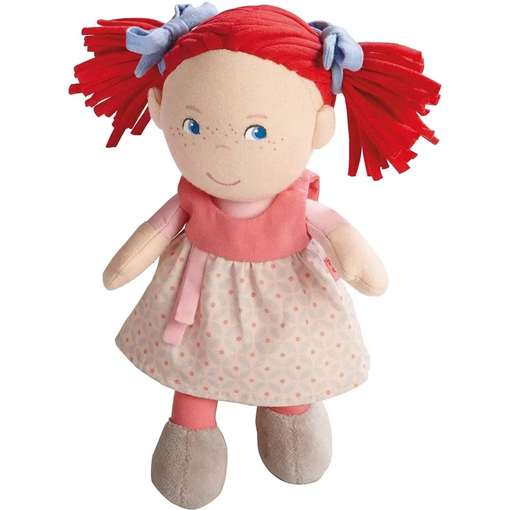 Haba 5737 - Puppe Mirli weiche Stoffpuppe, für Babys ab 6 Monaten zum Spielen, Kuscheln und Trösten, ideales Geschenk zur Geburt und Taufe, Lieferung in hochwertiger Geschenkverpackung – Bild 1