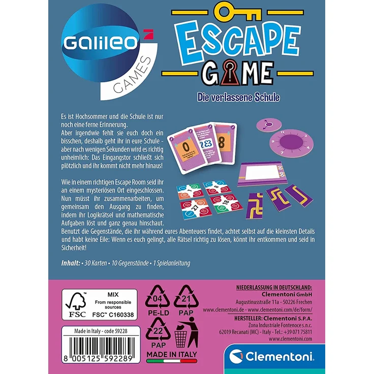 Clementoni Galileo Escape Game - Die verlassene Schule – Bild 2