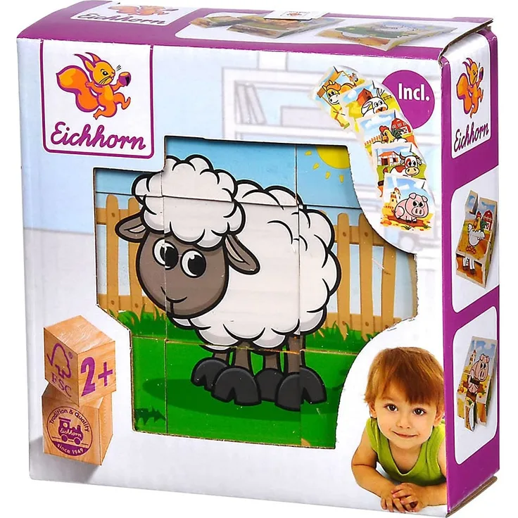 Eichhorn 100005203 Bilderwürfel, bunt