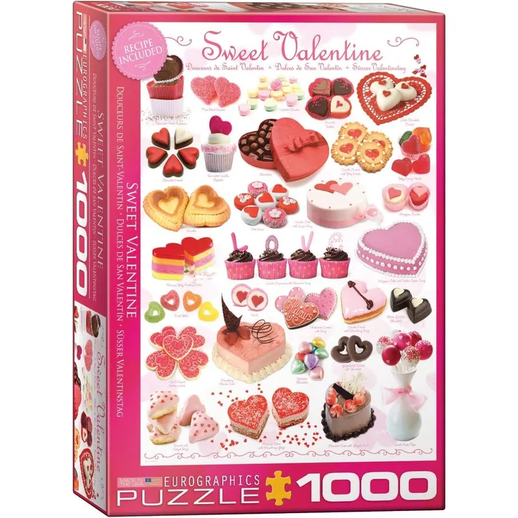 EuroGraphics 6000-0431 Süsser Valentinstag 1000 Teile Puzzle